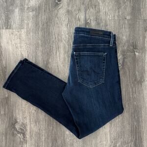 ag Adriano Goldschmied "The Prima Crop" Cigarette Leg Dark Wash Jeans Size 26